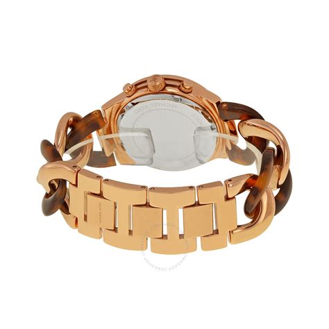 michael kors chain link watch rose gold